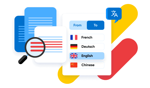 Make tests more accessible for non-native speakers and manage the delivery and creation of translations in over 30 languages with translation tools.